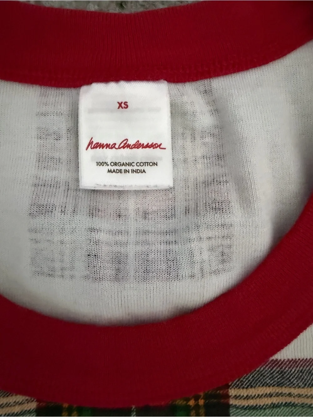 Women’s Hanna Andersson Red and White Plaid Christmas Pajama Set